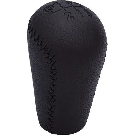 6-Speed Manual Gear Shift Knob Replacement, Leather Grip, Compatible with 1995-2004, Direct Fit Design for Factory Feel (1/5)