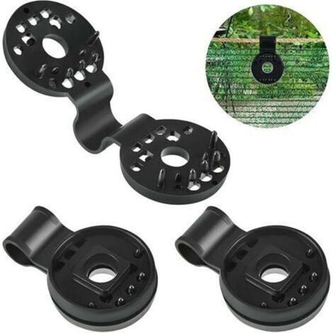 Lot de 100 clips de fixation pour brise-vue – Polyéthylène PE noir anti-UV – Dimensions 4 cm – Installation sécurisée sur tous types de tissus - 100pcs (1/5)