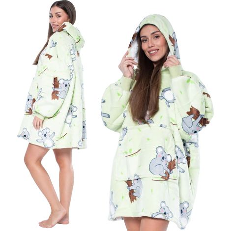 Sweatshirt-Decke, Übergrößen-Design, Wärmehaltung, grün (1/5)