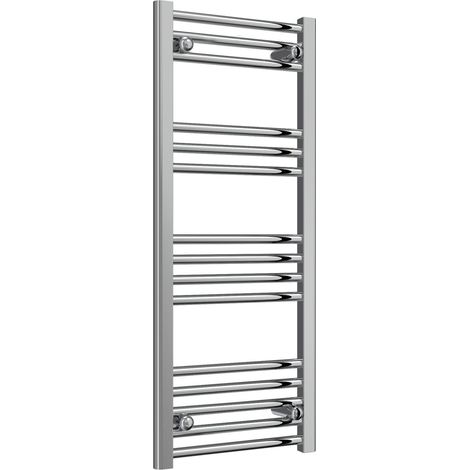 Reina Capo Chrome Electric Towel Rail 1000mm High x 600mm Wide (+ Chrome Weekly Program Element) (1/5)