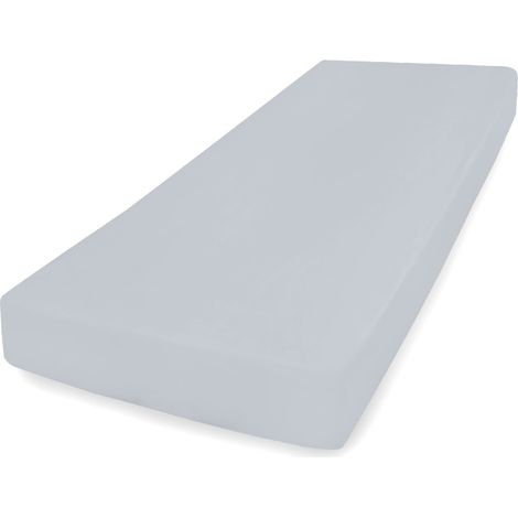 Lenzuolo jersey PREMIUM con gomma 90x200, 100x200x20, grigio42, MATEX (1/5)
