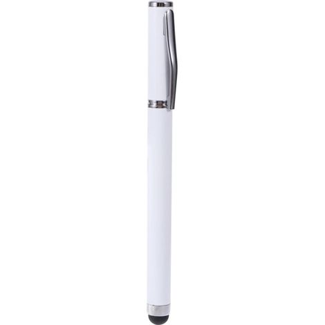 Stylet pour Écran Tactile Capacitif en Métal, Écriture Manuscrite Stylets Capacitifs pour Téléphone et Ordinateur, Outil D'écriture Blanc, Présent Rentrée (1/5)