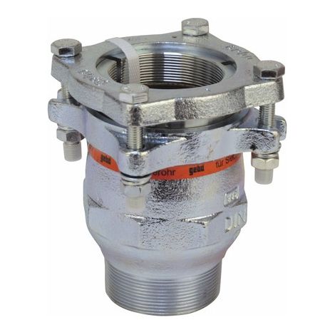 Gebo Temperguss-Klemmverb. für Siederohr Typ A mit AG, 2 1/2"x70mm, verzinkt (1/3)