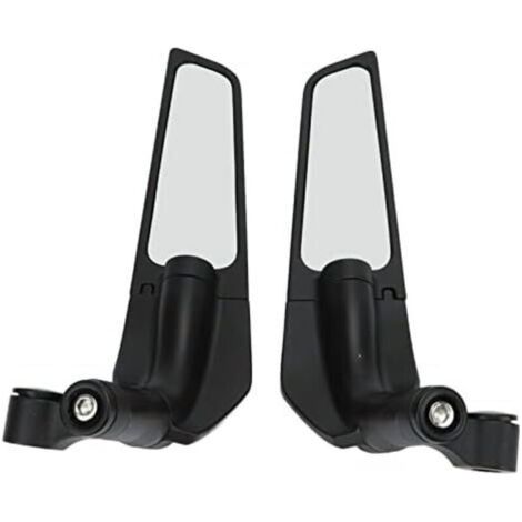 (2er-Pack) Motorrad-Rückspiegel, modifizierter feststehender Außenspiegel, großer Spiegel, passend für Kawasaki Yamaha Windschutzscheibe. (1/4)