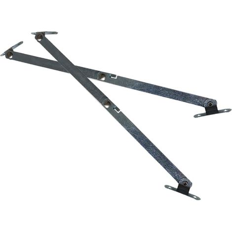 Charnières de Support Pliantes Lot de 1 Paire pour Miroir sur Pied Montage Simple, Démontage Rapide, Finition Argentée, pour Meuble Salle de Bain et Coffre (1/3)