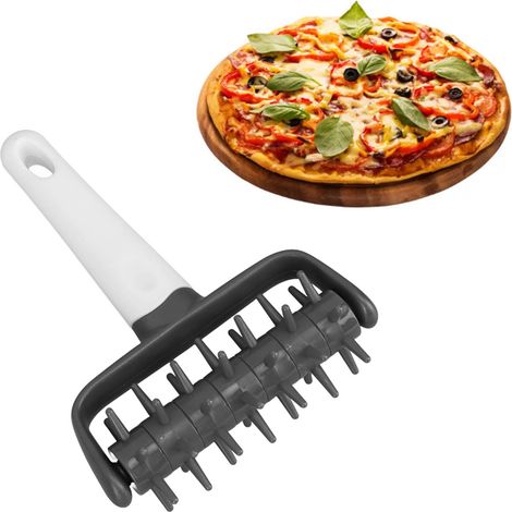 Backutensilien: Pizzaroller, Teigausstecher, Teigrädchen, Ausstecher, Belüftungswalze (grau) (1/5)