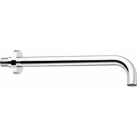 Schläfer 137430 Soffione doccia a Parete Pulsify in ottone cromato con ugelli orientabili diam 26 mm, L. 350 mm, Attacchi Universali 1/2"G , Braccio con Soffione risparmio idrico e ispezionabile (1/5)