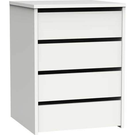 Cajonera Turin acabado blanco, 61 cm(alto), 46 cm(ancho), 45 cm(fondo)