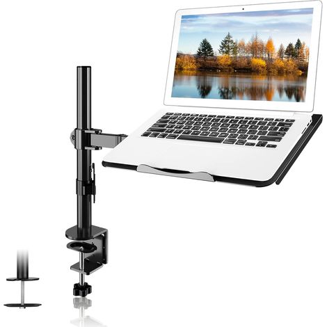 Suptek Support Ecran PC, Bras Ecran PC pour Écran LCD LED de 13 à 27 Pouces et Ordinateur Portable jusqu'à 17 Pouces, 360 ° Rotation- MD6421TP003 (1/5)