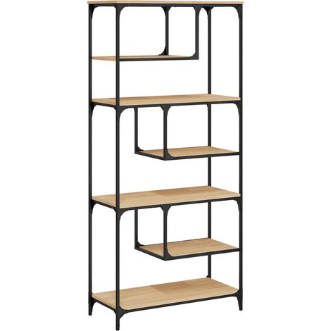 Maison Exclusive - Bücherregal Sonoma-Eiche 81x36x176 cm Holzwerk