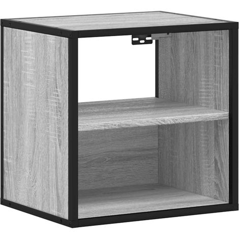 Maison Exclusive - Wand-Nachttisch Grau Sonoma 40x31x39,5 cm