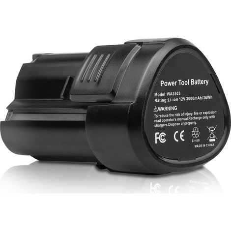 3000mAh 12V WA3503 Remplacement de Batterie pour Batterie d'outil électrique sans Fil Worx WA3503 WA3504 WA3505 (1/5)