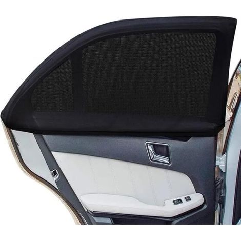 2 Pcs Pare Solaire Voiture Bébé,Chaussette Voiture Pare Soleil Protection UV,Universel Voiture Pare Soleil pour Vitres Latérales (1/4)