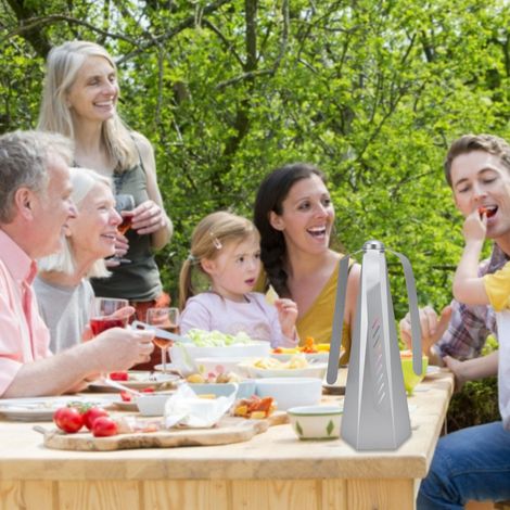 【Ventilateur Anti-Insectes】 Fly Fan USB à 3 Légères Lames avec Alimentation USB ou Batteries AA pour Tables de Picnic et Repas en Plein Air (1/5)
