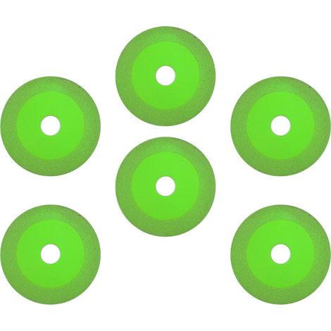 6 disques de coupe diamantés pour verre et céramique, finition lisse et polie (1/5)