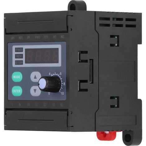 Variateur de vitesse moteur avec affichage numérique, régulateur intégré, accessoire monophasé 220 V (1/5)