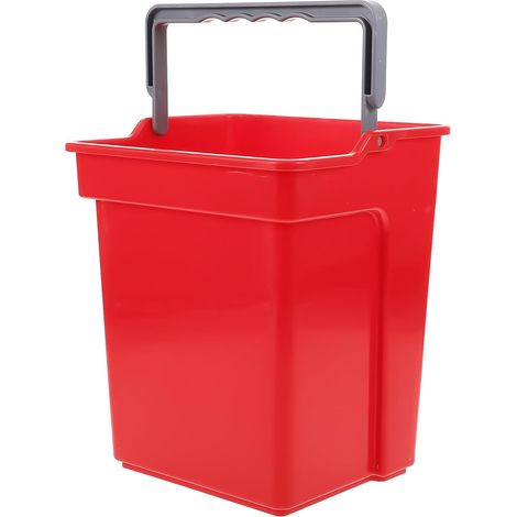 à eau multifonction de 4 L en plastique rouge avec poignée (1/5)
