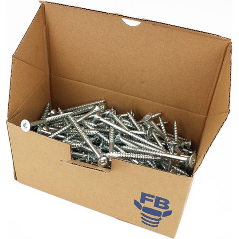 Boite de 200 Vis agglo tête fraisée Torx T30 zingué 6.0x80mm FP