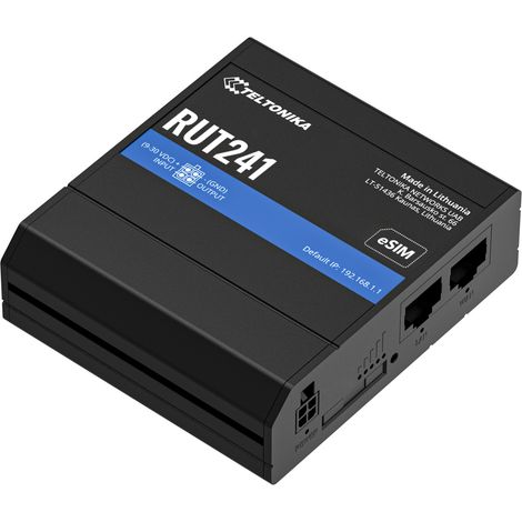 Router Industrial 4G LTE Teltonika Rut241 Esim, Cat 4, 2x Rj45 100mb/s (1/4)