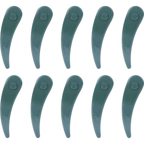 10 Pièces Lames de Tondeuse en Plastique Accessoire Jardin Polyvalent pour Bosch ART 23-18 Li / 26-18Li (1/5)