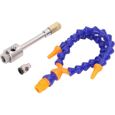 Kit froid air refroidisseur à tube vortex en acier inoxydable, flexible double extrémité avec raccords (1/5)