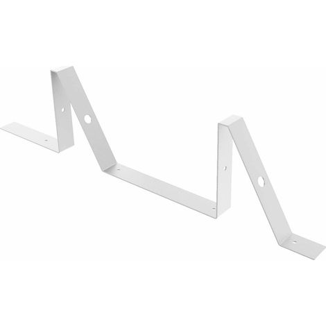 Escuadra para Estantería  Estilo Decorativo  Fabricado en Hierro  Acabado en Blanco Poro  Medidas 30560132 mm  Sistema de Fijación Atornillado  1 Unidad (1/4)