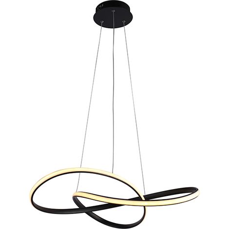 samira hängeleuchte 40w led 3cct 1700lm d.60cm schwarz (1/2)