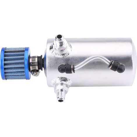 Ölrückgewinnungstank, universeller 0,5-Liter-Ölrückgewinnungstank aus Aluminium für Pkw-Motoren mit Filter für Tankentlüftung (SI-A0409) (1/5)