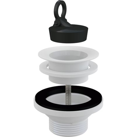 Scarico per lavabo 5/4", filtro in plastica DN63 (1/3)
