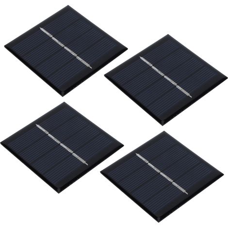 4 Stück 0,45 W 2 V 58 x 58 mm Solarpanel PET Solarladegerät Panel Ladezubehör Solarstromversorgung (1/5)