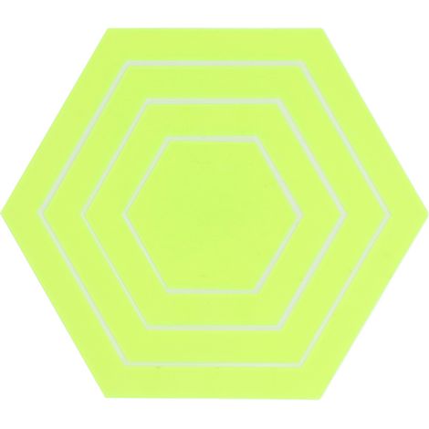 Lot de 4 Gabarits Hexagonaux pour Patchwork Acrylique Transparent Règle de Couture et Quilting Multifonctionnelle Robuste (1/4)