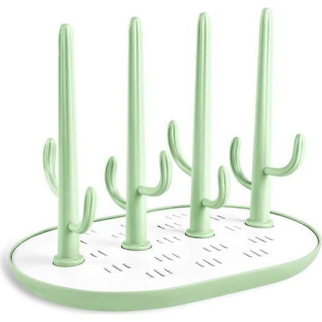 Séchoir à biberons, égouttoir à biberons en forme d'arbre avec bac à eau amovible (1/5)