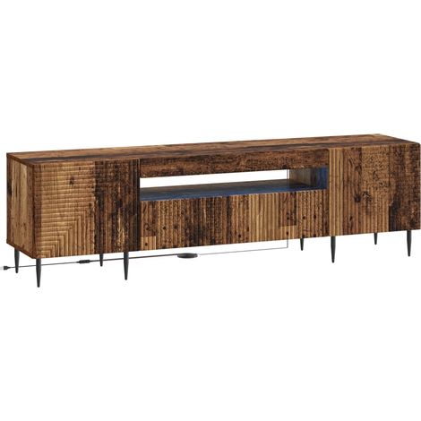 LED-TV-Schrank Altholz Holzwerkstoff vidaXL (1/5)