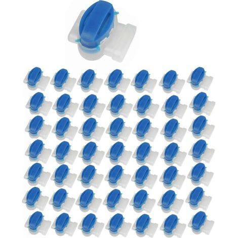 Robotic Lawnmower Cable Connector, Waterproof Gel Connector Terminal, 314 3-Pin Electrical Connectors, Blue, 50 Pieces (1/5)