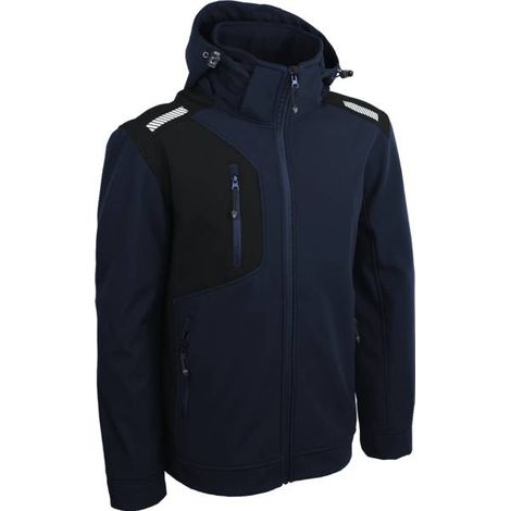 Veste Softshell Noire Protection Contre Intempéries - Générique