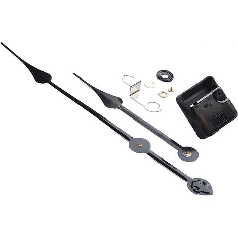 Mécanisme de mouvement d'horloge à quartz silencieux avec kit de réparation pour horloge murale à couple élevé, compatible avec les panneaux de 5 à 8 mm, axe de 56 x 56 x 16 mm et de 18 mm de diamètre (1/5)