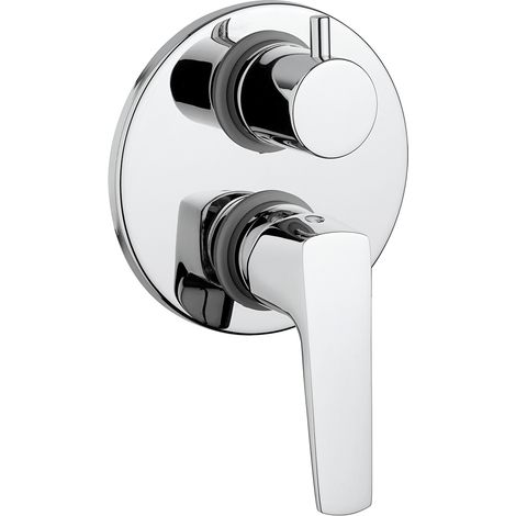Miscelatore monocomando incasso doccia con dev. spartaco cromo