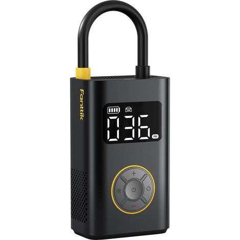 Portable Tyre Inflator, 27s Fast Inflating Electric Bike Pump with Digital Tire Pressure Gauge, 150 PSI for Electric Bikes, Compact Car, Ball (1/5)