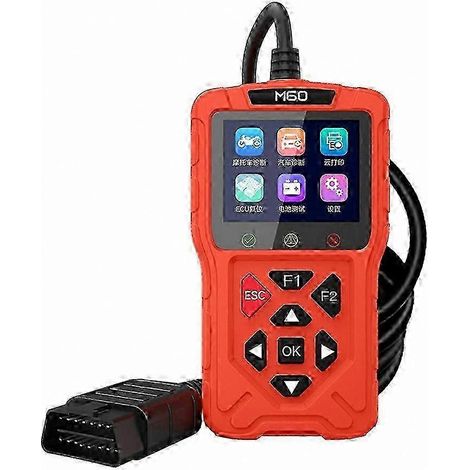 Scanner OBD2 per moto e veicoli, lettore di codici di errore con reset ECU gratuito, strumento di diagnostica automobilistica, ricerca DTC, analizzatore del motore dell'auto (1/5)