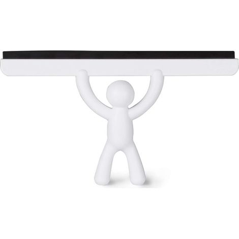 UMBRA Buddy Squeegee. Raclette de douche Buddy, coloris blanc, dimension 26.7x15.9x5.1cm (1/5)