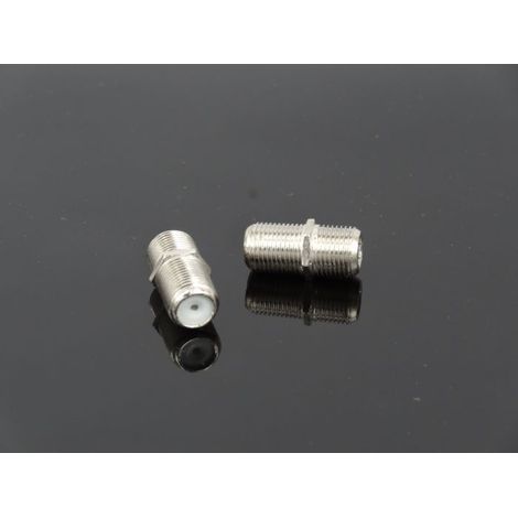 F81 Sicherheitsadapter (weiblich-weiblich) für metrische/zöllige TV-Kabel, gerades Gewinde, Überwachungsstecker (1/5)