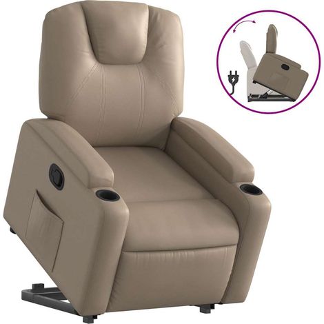Maison Exclusive - Relaxsessel mit Aufstehhilfe Cappuccino-Braun
