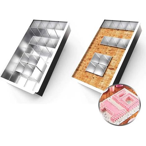 Aluminium-Backform/Kuchenform, verstellbare Antihaftbeschichtung, Großbuchstaben (1/5)