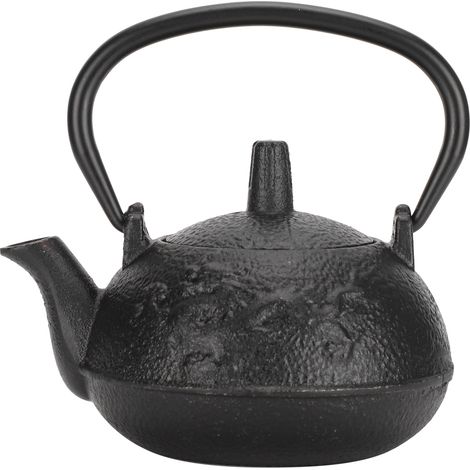 0.3L théière fonte japonaise imitation dragon chinois double motif non vernie décoration cadeau (1/5)