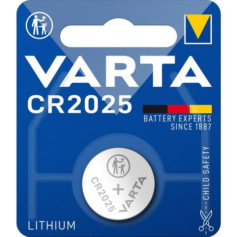 VARTA BATTERIA A BOTTONE CR2025 LITIO BL 1 PZ