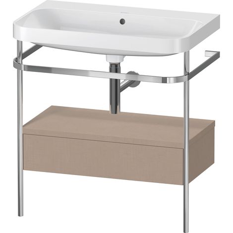 Duravit Happy D.2 Plus c-shaped Set mit Metallkonsole und