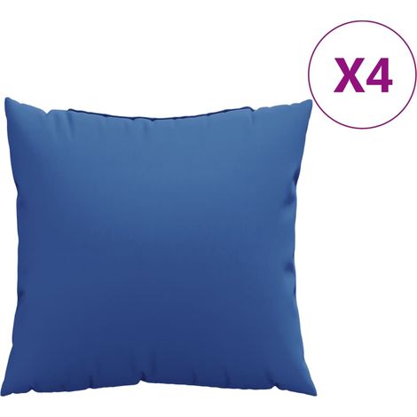 Maison Exclusive - Coussins de canapé 4 pcs bleu royal 60x60 cm tissu