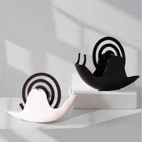 Set mit 2 Mückenschutzspiralen (schwarz und weiß) – Kreativer Mückenschutzspiralenhalter, der Mücken abwehrt (1/5)