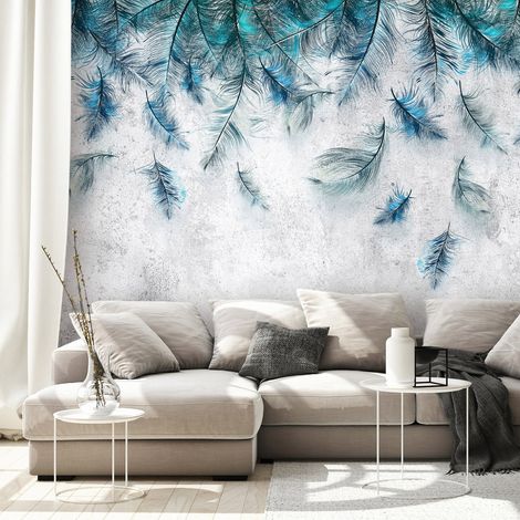 Papier peint adhésif Sapphire Breeze - 196 x 140 cm (1/4)