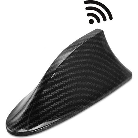Universelle Fibre de Carbone Voiture aileron de Requin Toit Voiture antenne Radio FM/AM décor Signal antenne Parfaite pièce de Rechange (1/5)